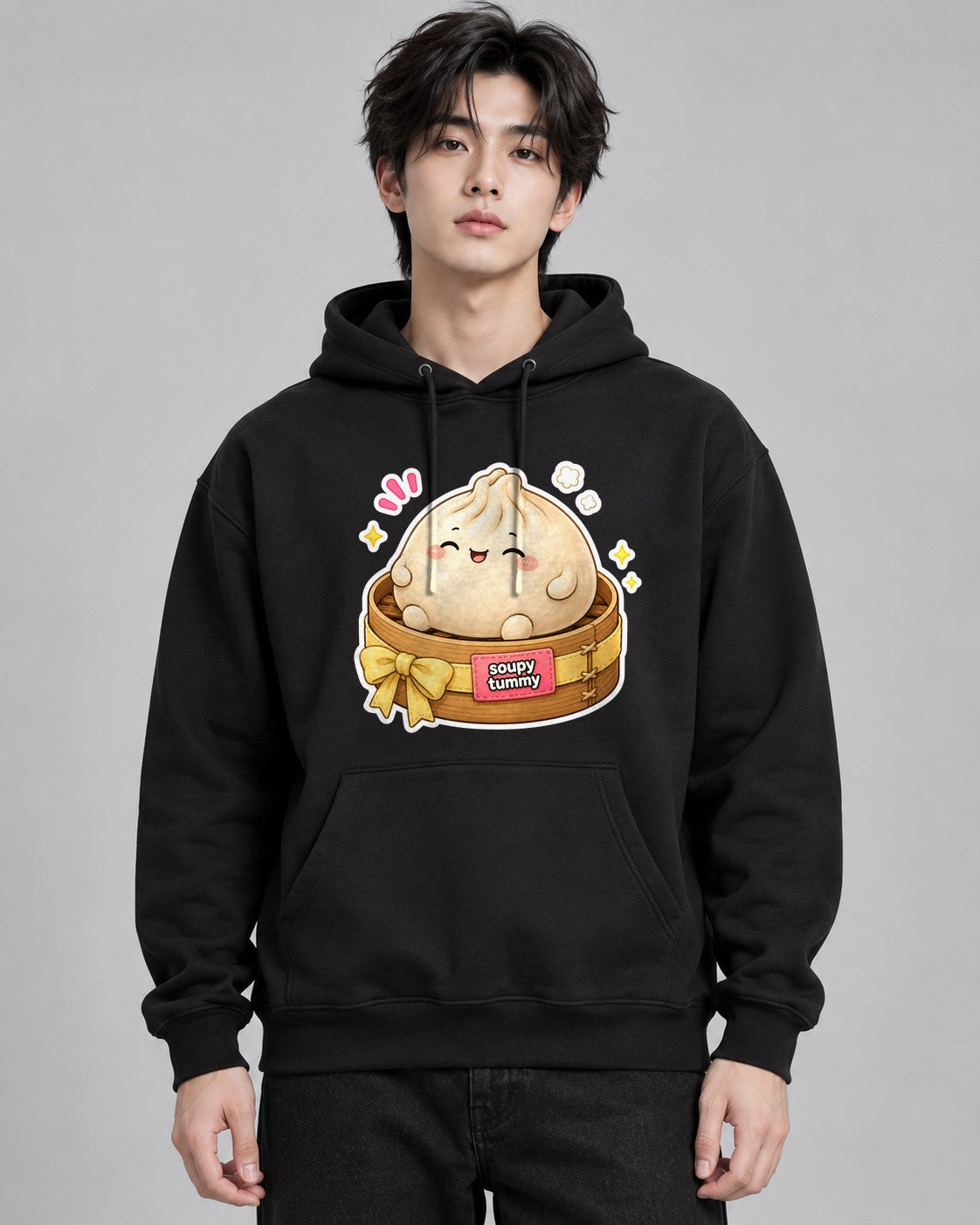 Soupy Tummy Dumpling - Black