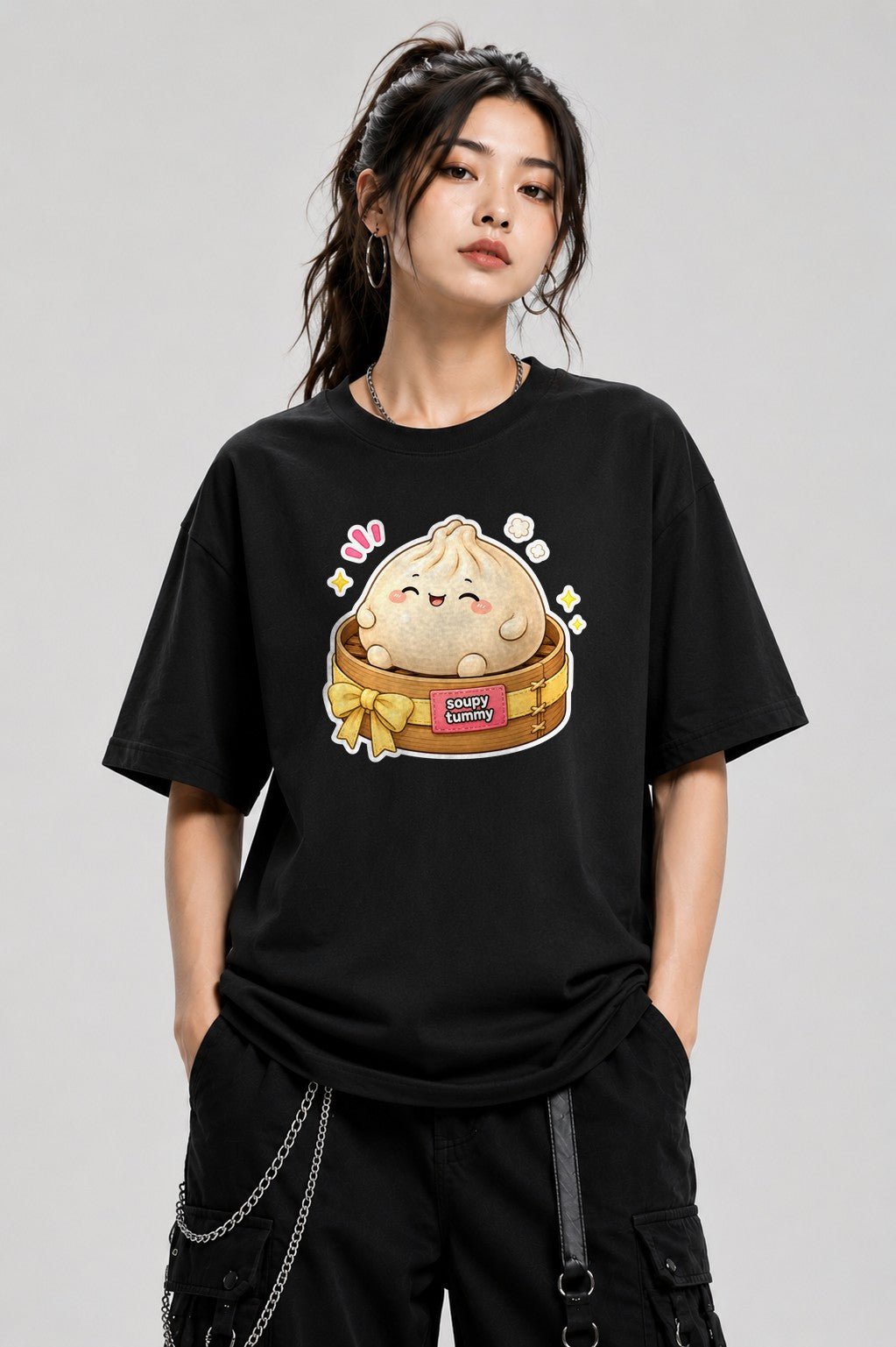 Soupy Tummy Dumpling - Black