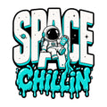 Space Chillin Astronaut Graphic Tee - Retro Cosmic Streetwear