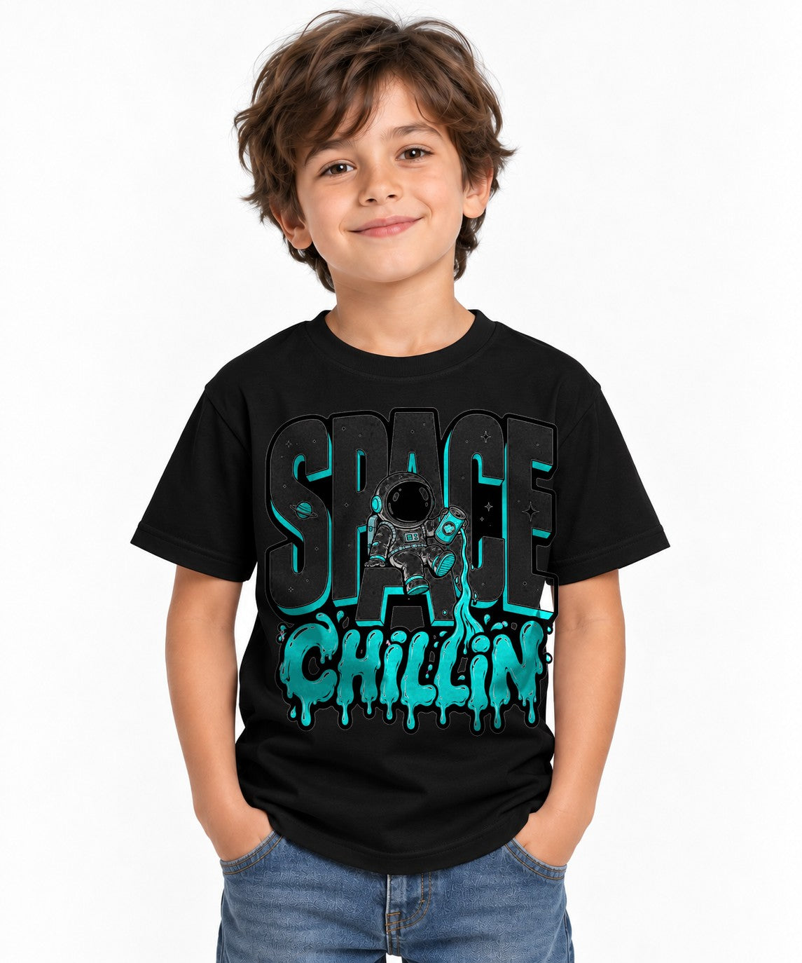 Space Chillin Astronaut - Black
