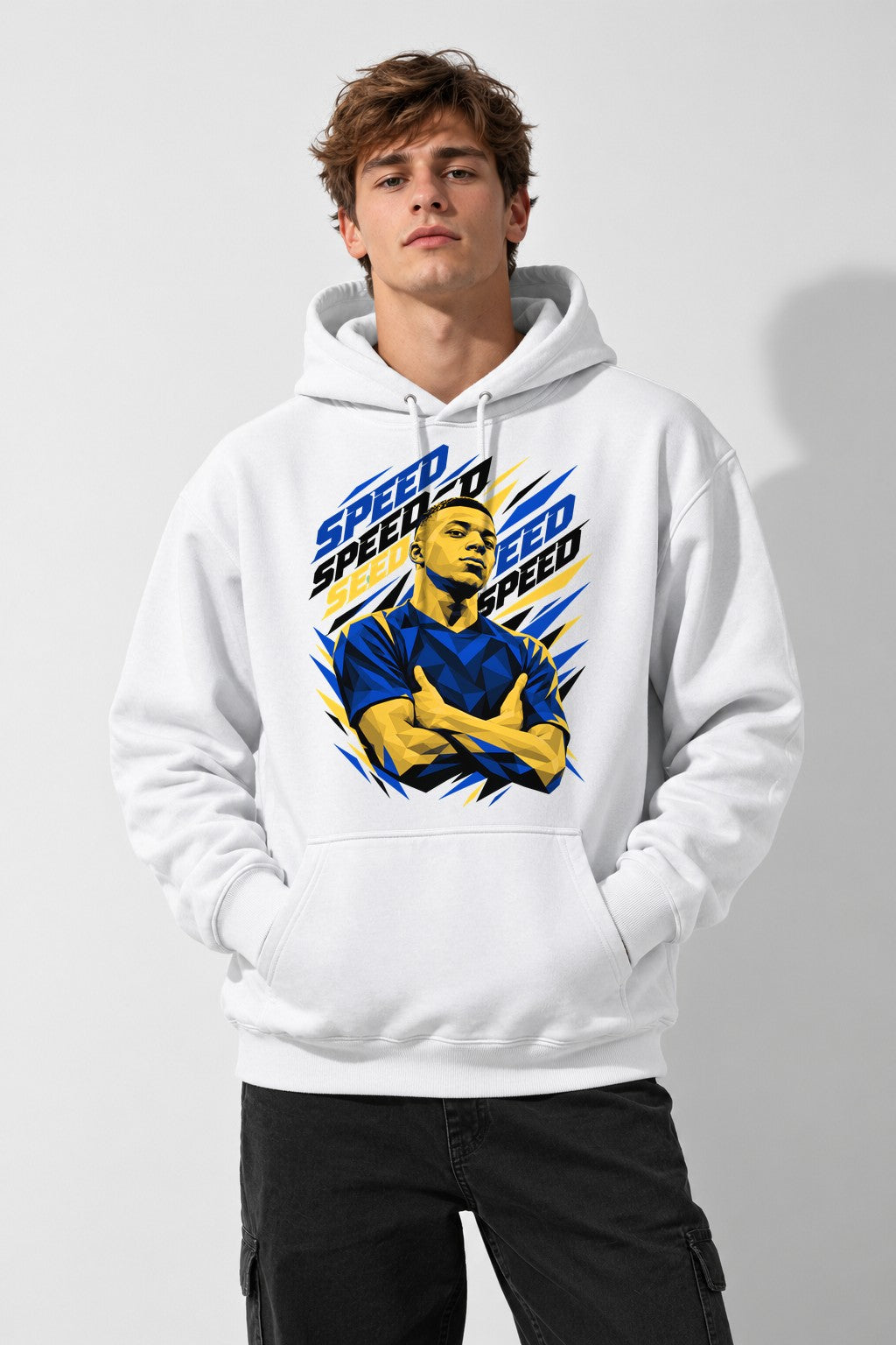 Speed Soccer Player - White