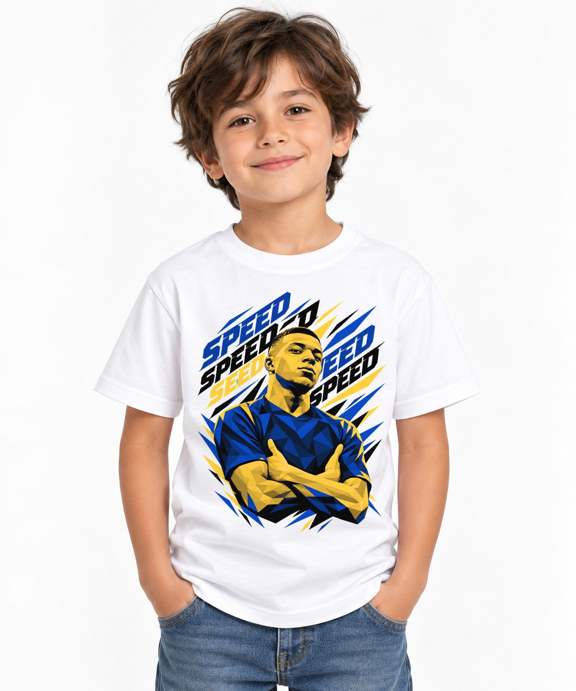 Speed Soccer Player - White