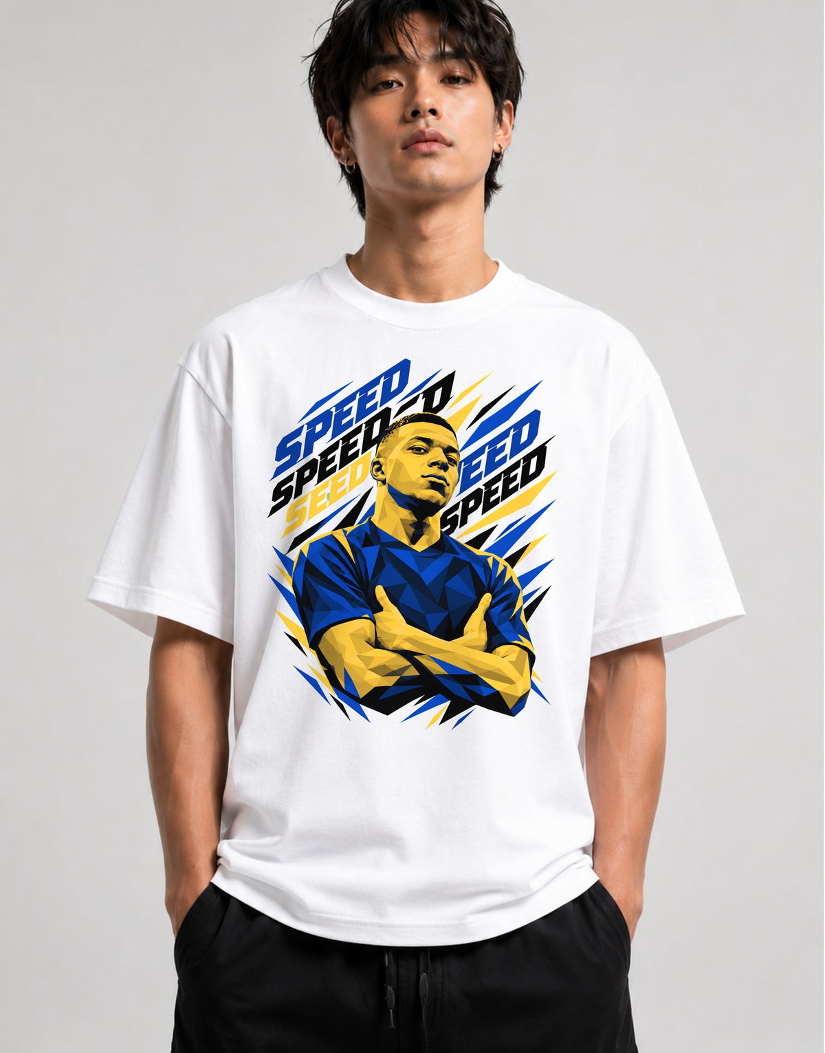 Speed Soccer Player - White