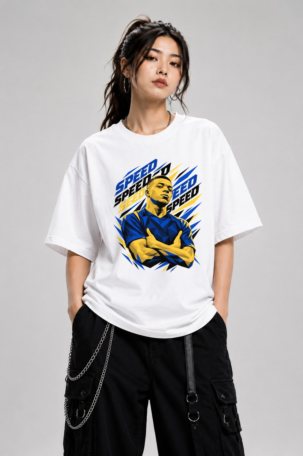 Speed Soccer Player - White