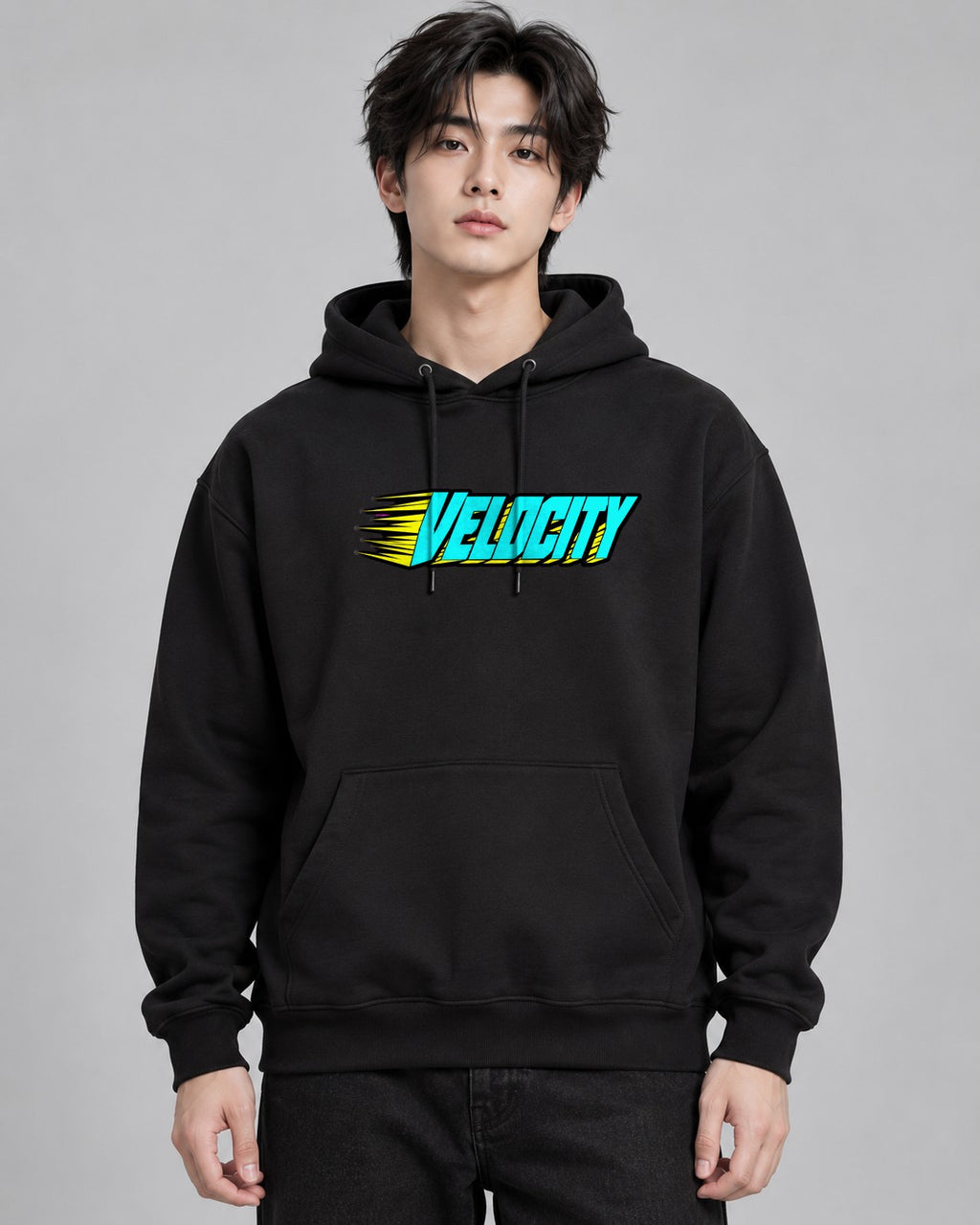 Speed Velocity Typography - Black