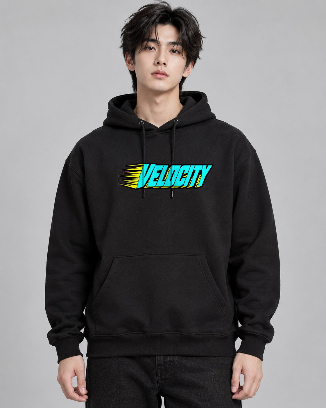 Speed Velocity Typography - Black