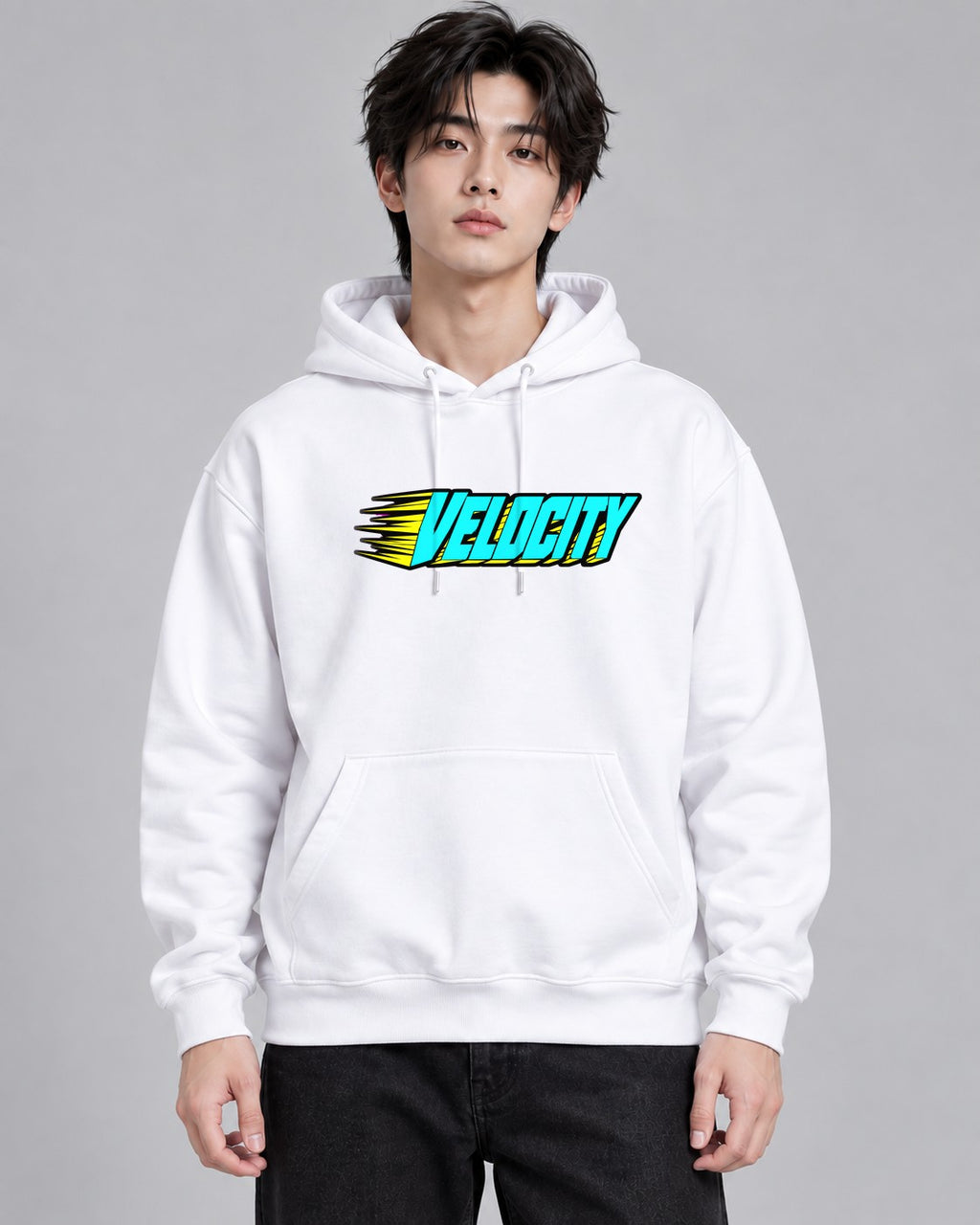 Speed Velocity Typography - White