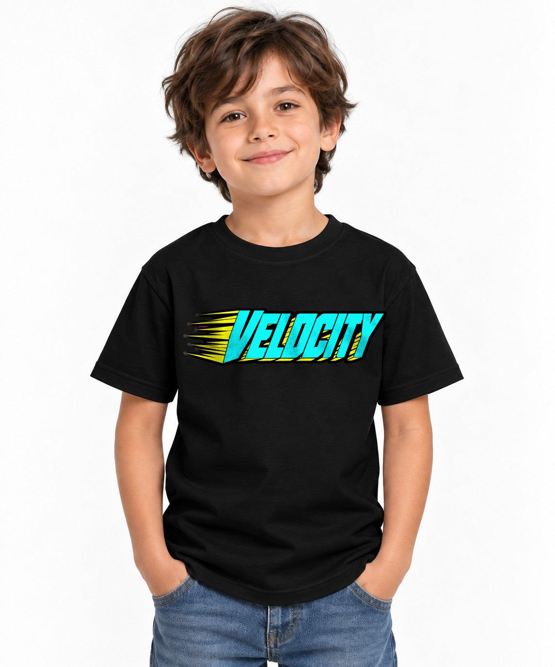 Speed Velocity Typography - Black