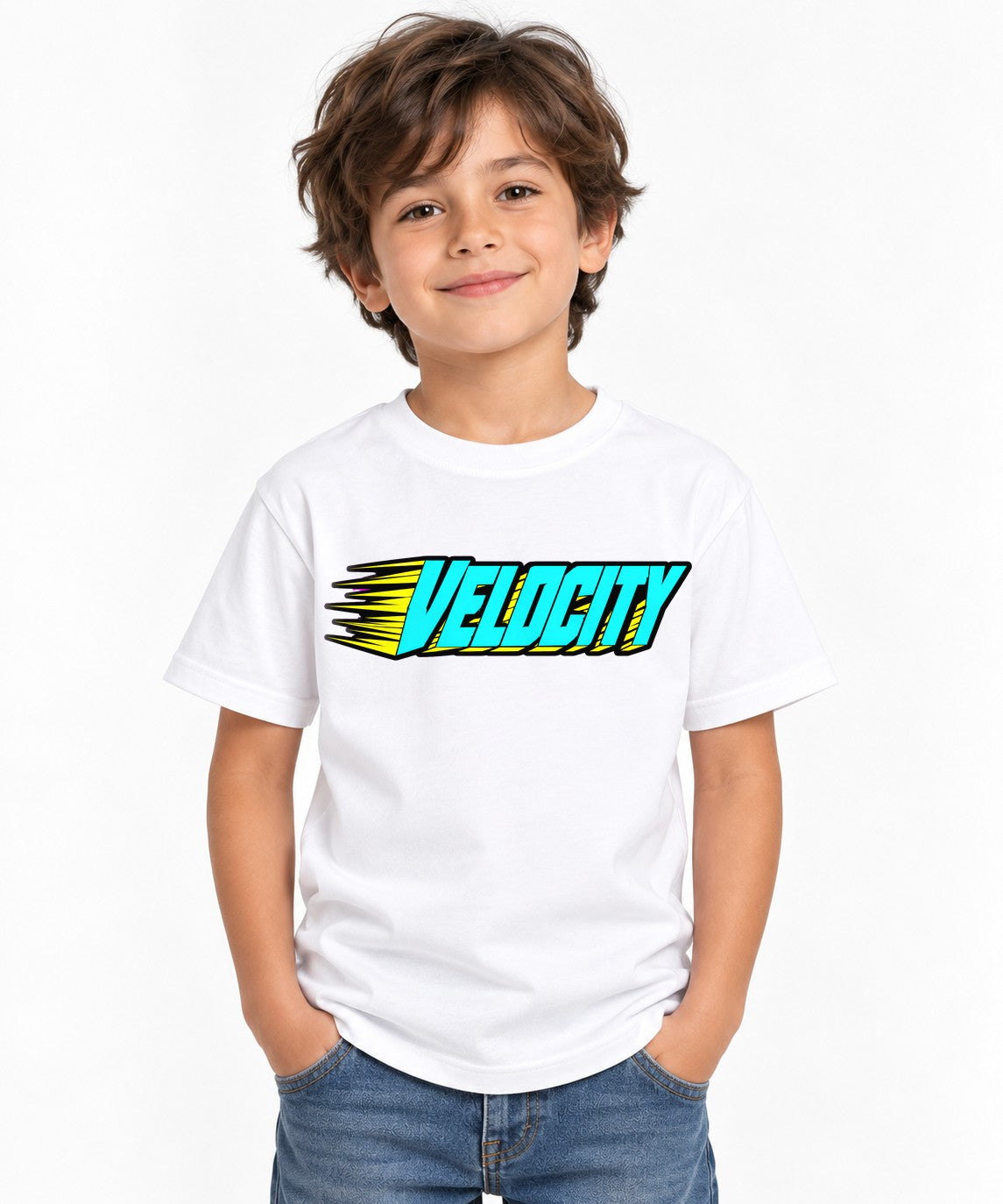 Speed Velocity Typography - White