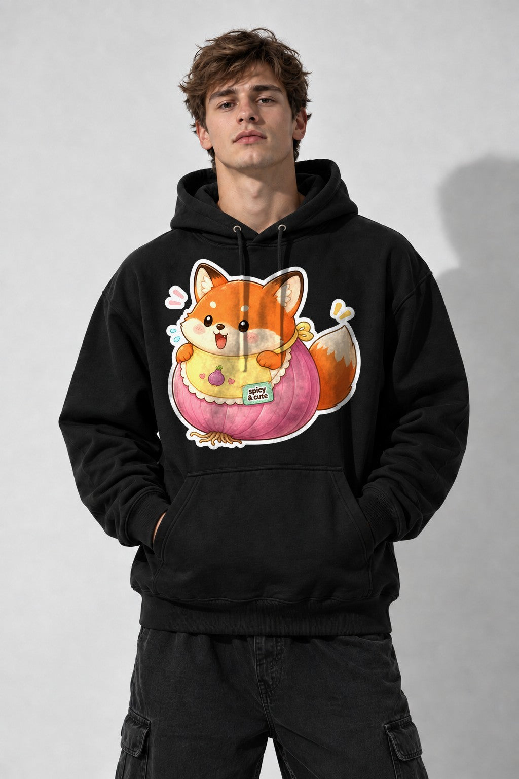 Spicy and Cute Fox - Black