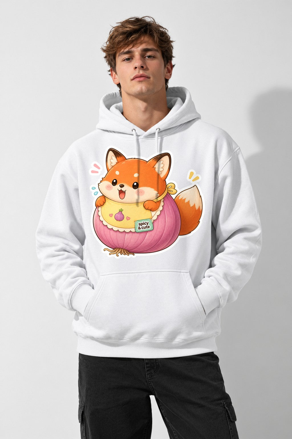 Spicy and Cute Fox - White