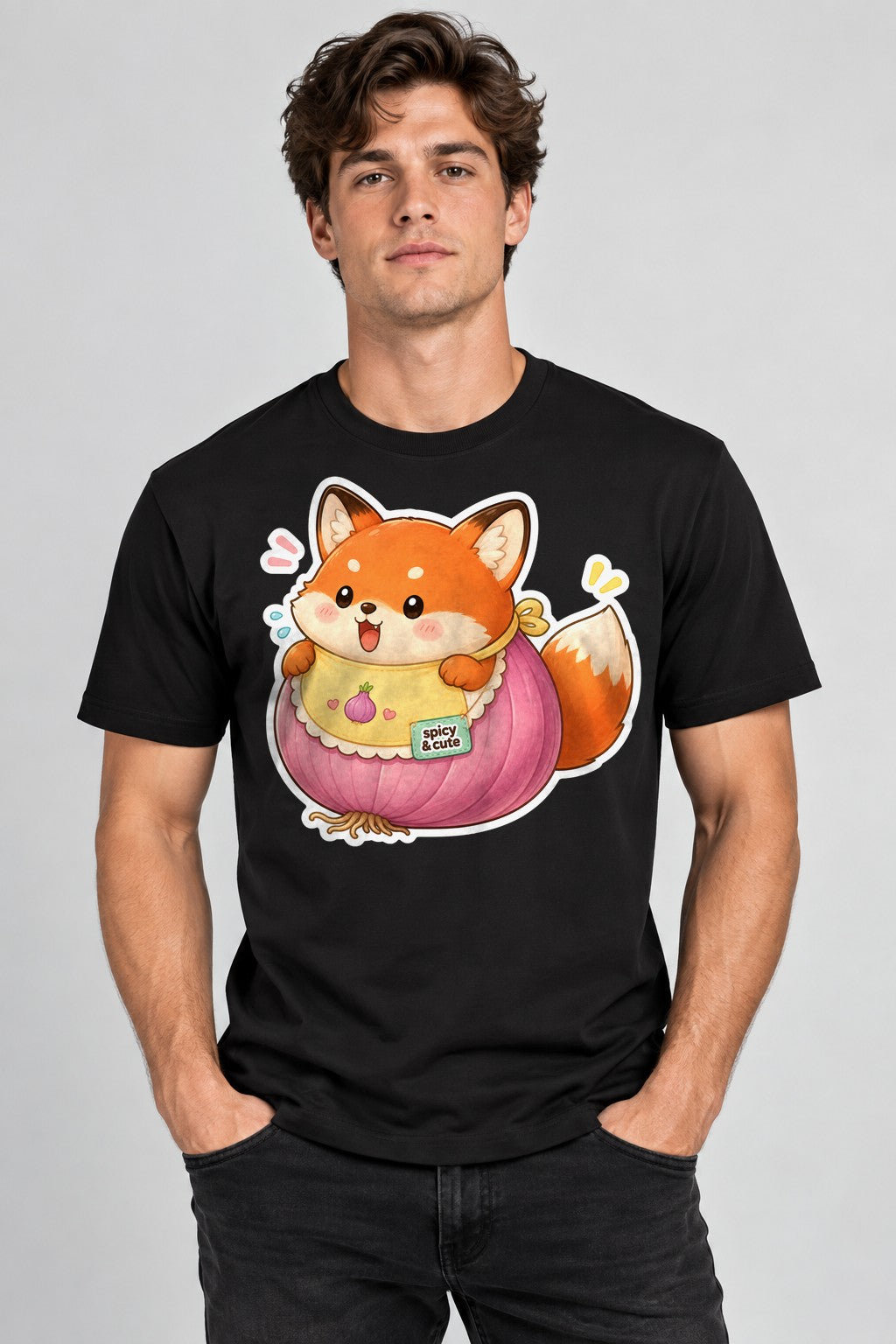 Spicy and Cute Fox - Black