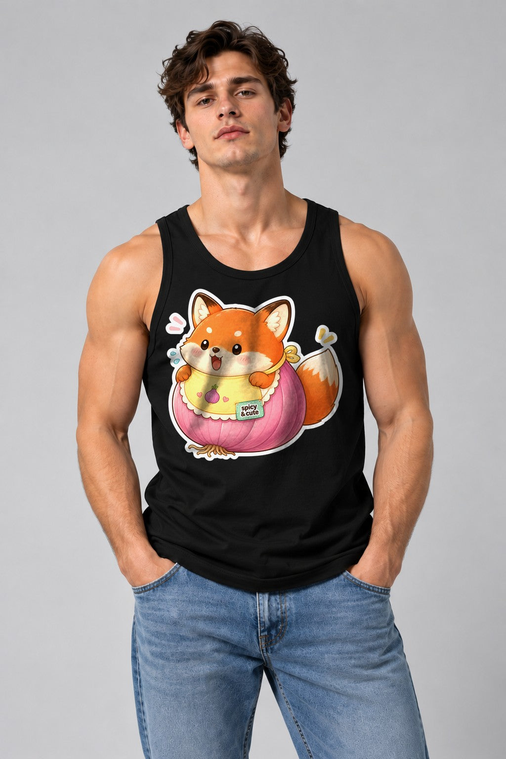 Spicy and Cute Fox - Black