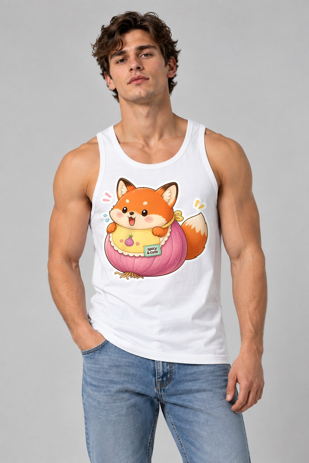 Spicy and Cute Fox - White