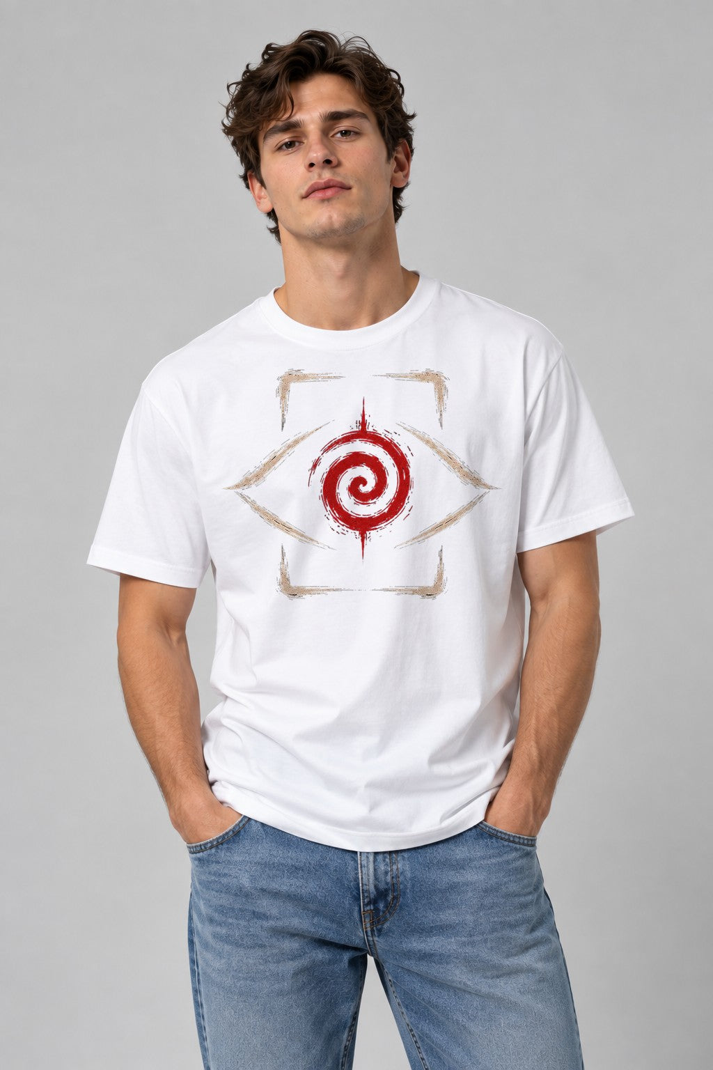 Spiral Eye Target - White