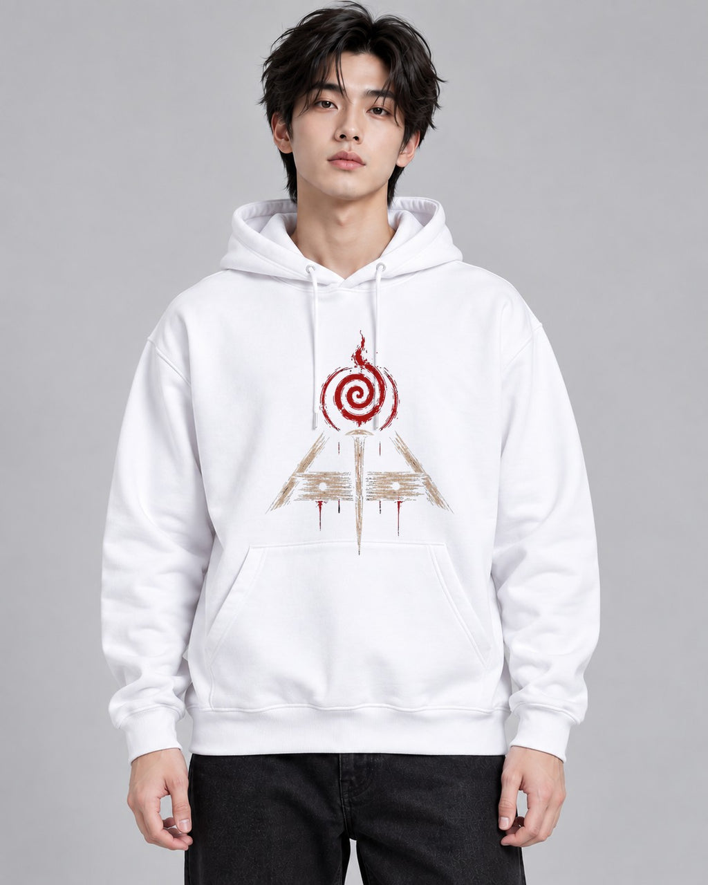 Spiral Flame Pyramid - White