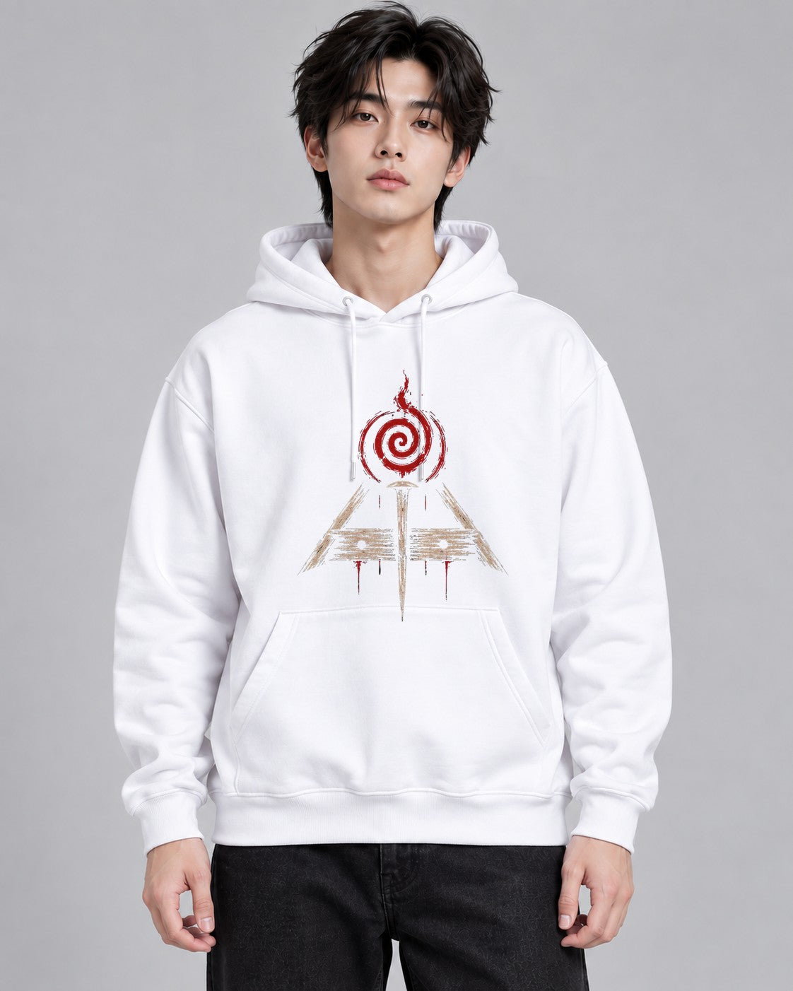 Spiral Flame Pyramid - White