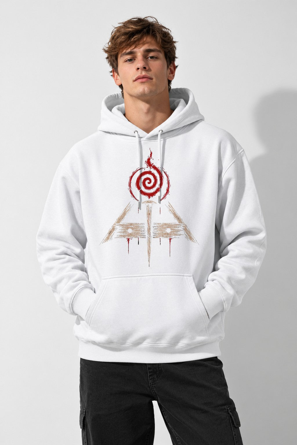 Spiral Flame Pyramid - White