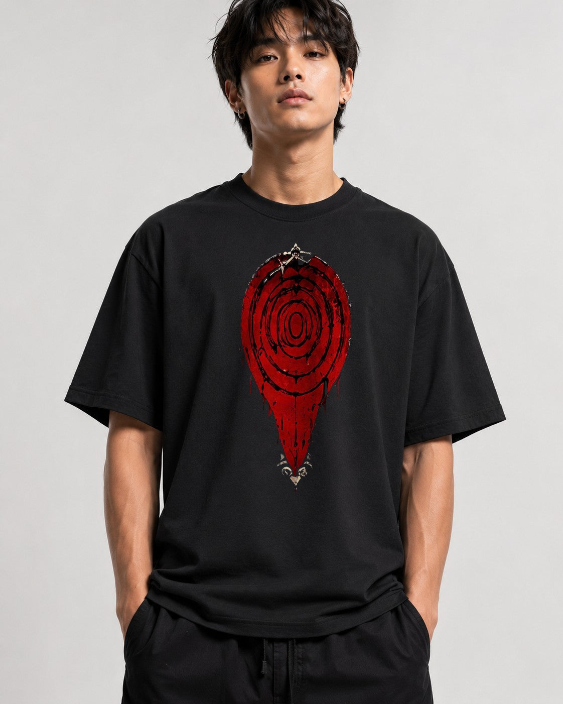 Spiral Target Drip - Black