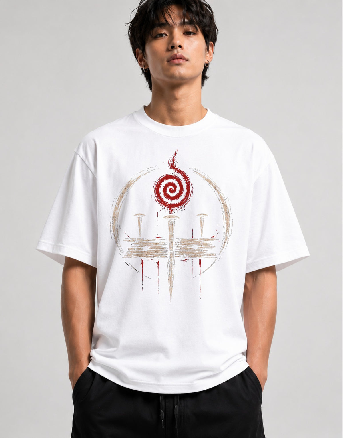 Spiral Temple Gate - White