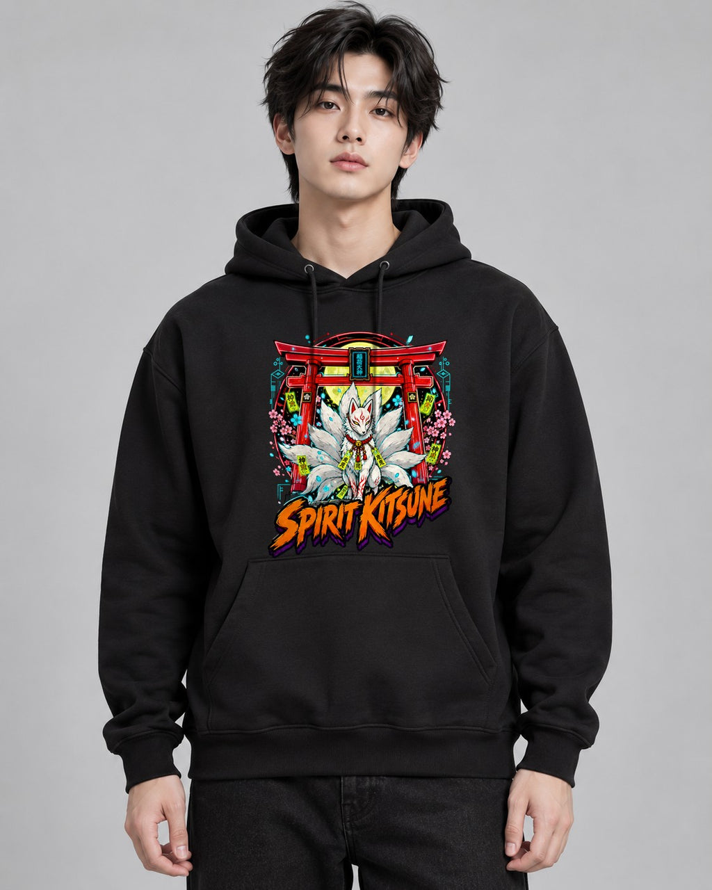 Spirit Kitsune - Black