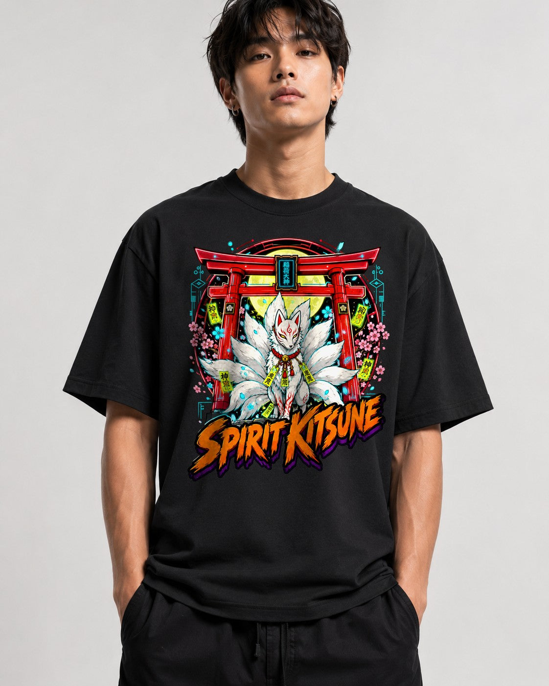 Spirit Kitsune - Black