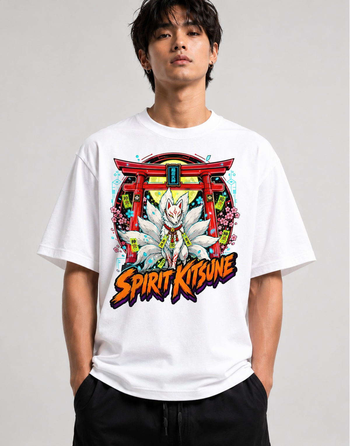 Spirit Kitsune - White