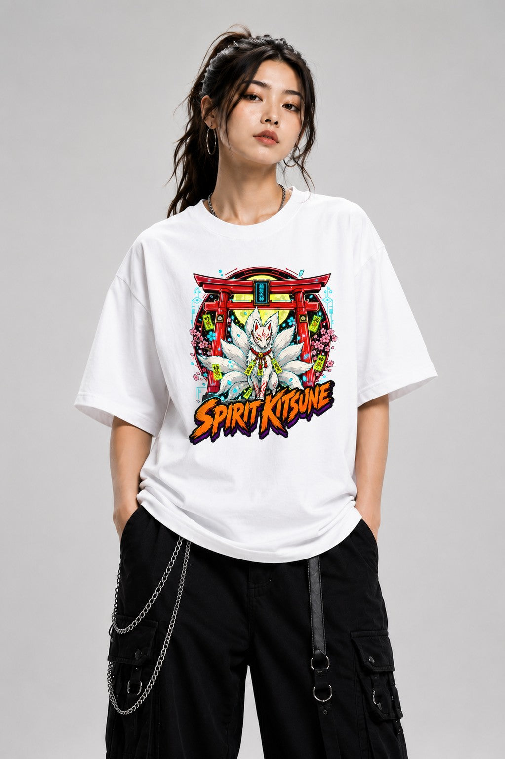 Spirit Kitsune - White