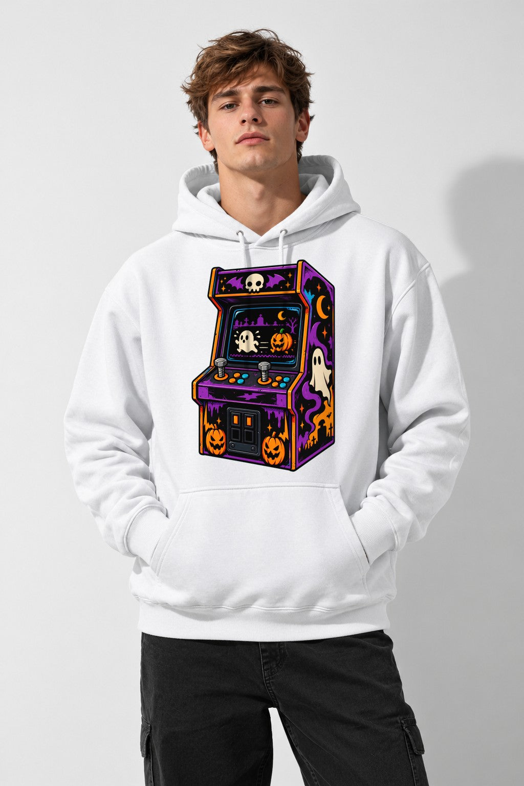 Spooky Arcade Machine - White