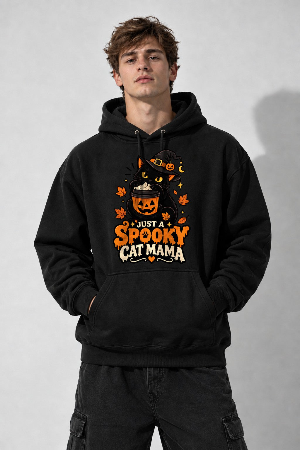 Spooky Cat Mama - Black