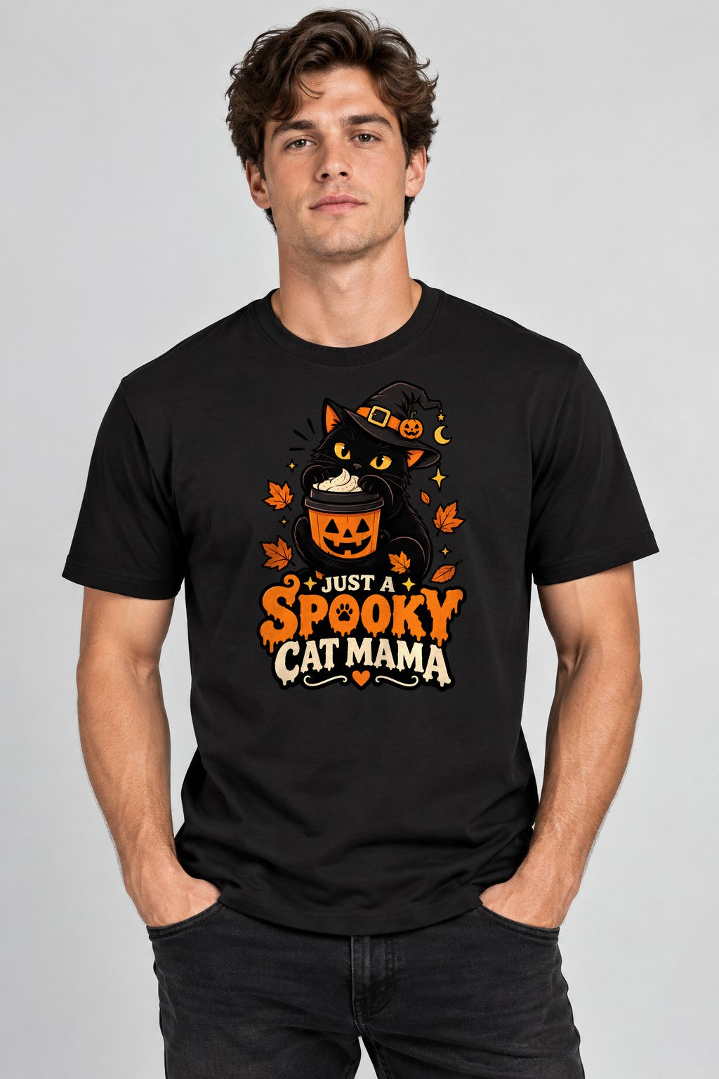 Spooky Cat Mama - Black