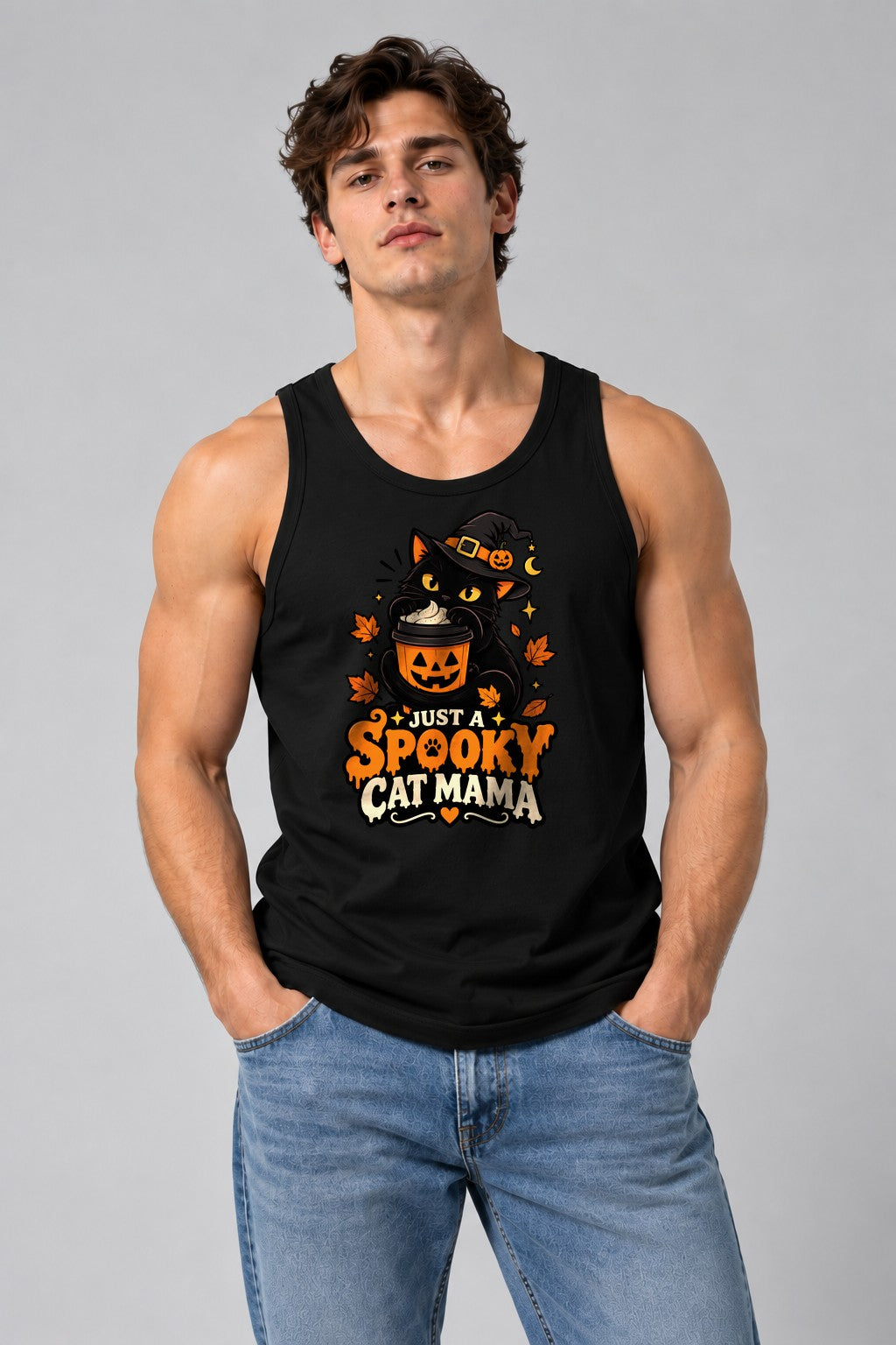 Spooky Cat Mama - Black
