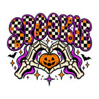 Spooky Checkered Pumpkin