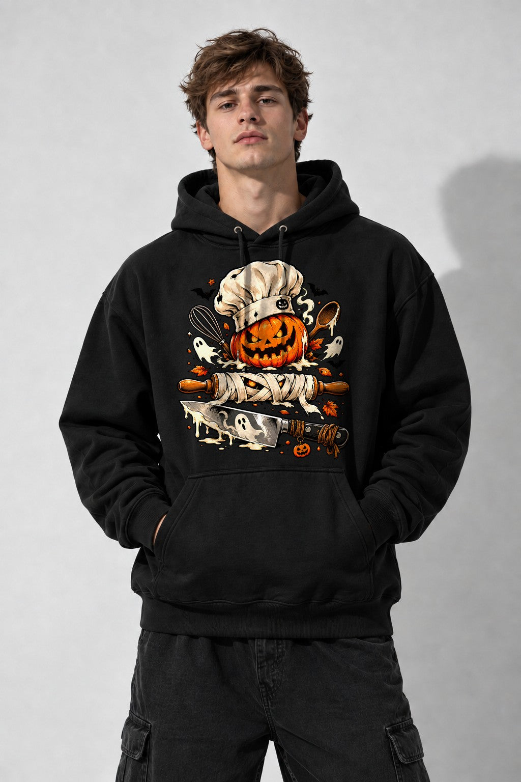Spooky Chef Pumpkin - Black