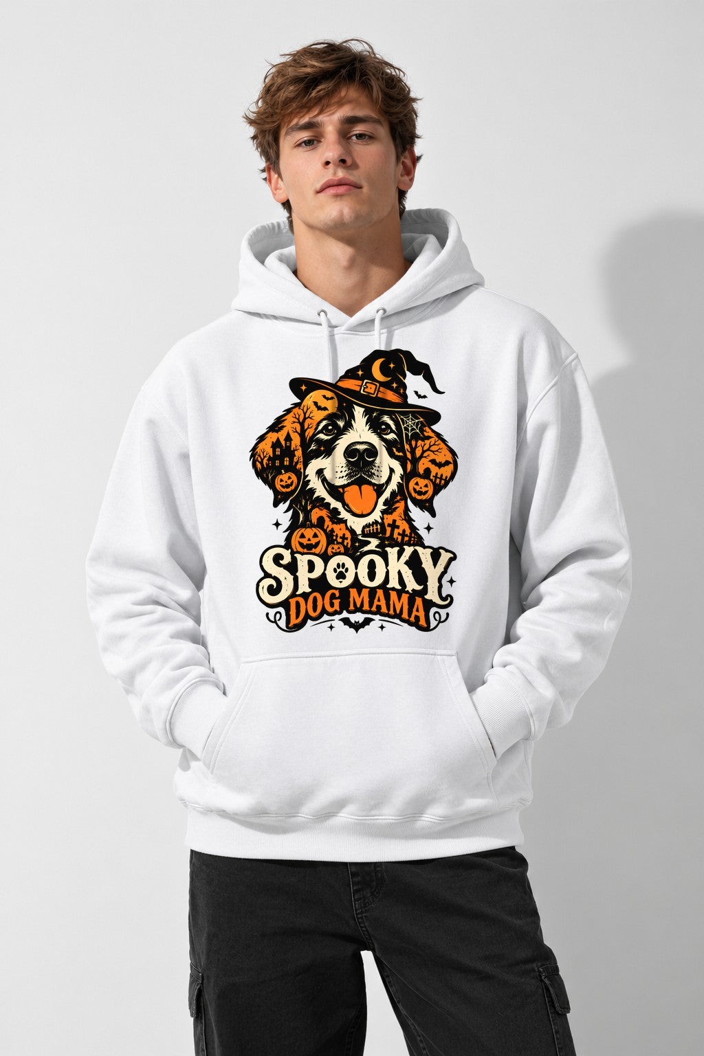 Spooky Dog Mama - White
