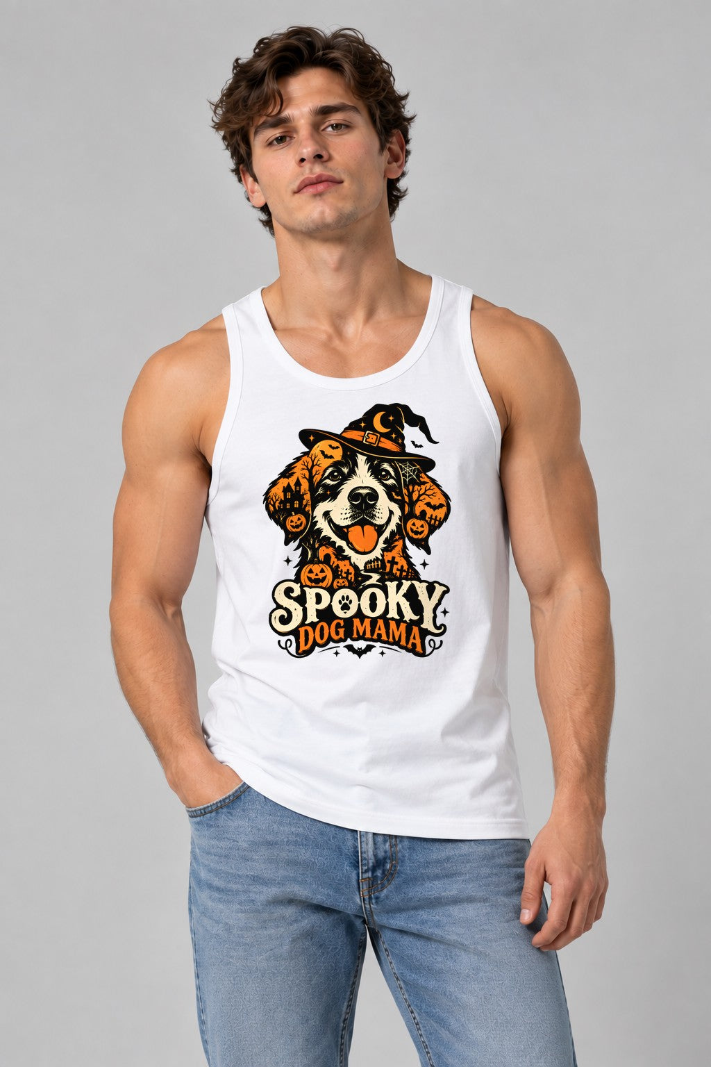Spooky Dog Mama - White