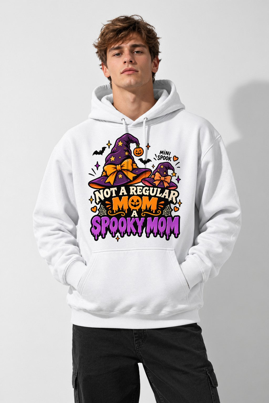 Spooky Mom Halloween - White