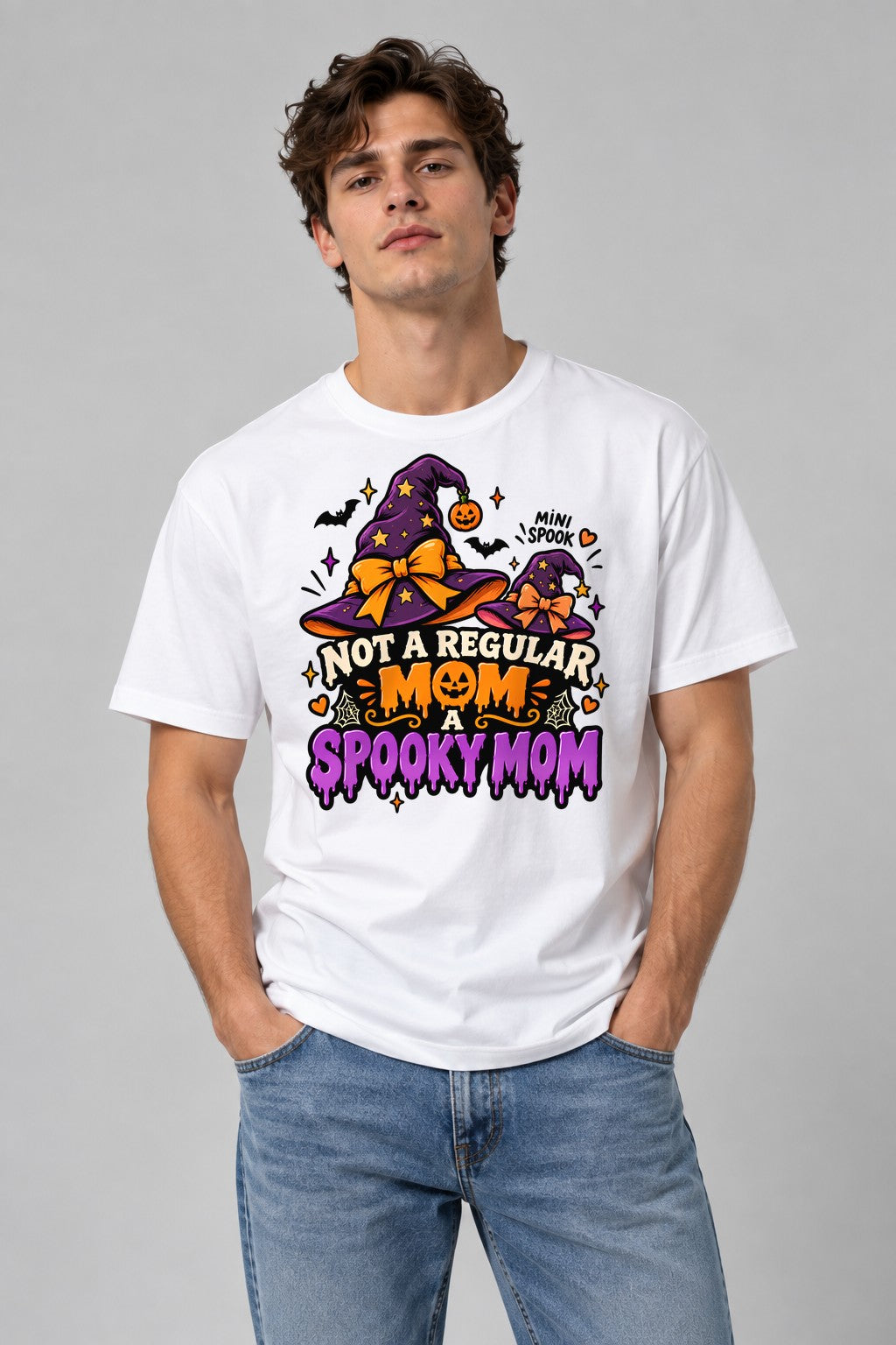 Spooky Mom Halloween - White