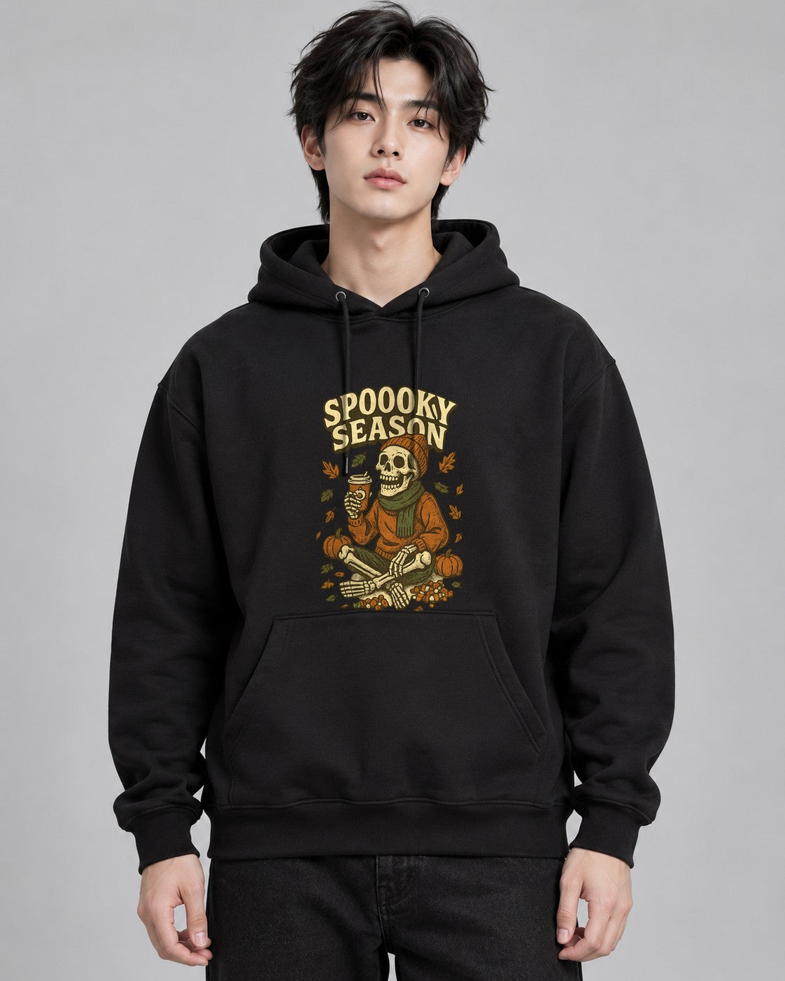 Spooky Season Skeleton - Black