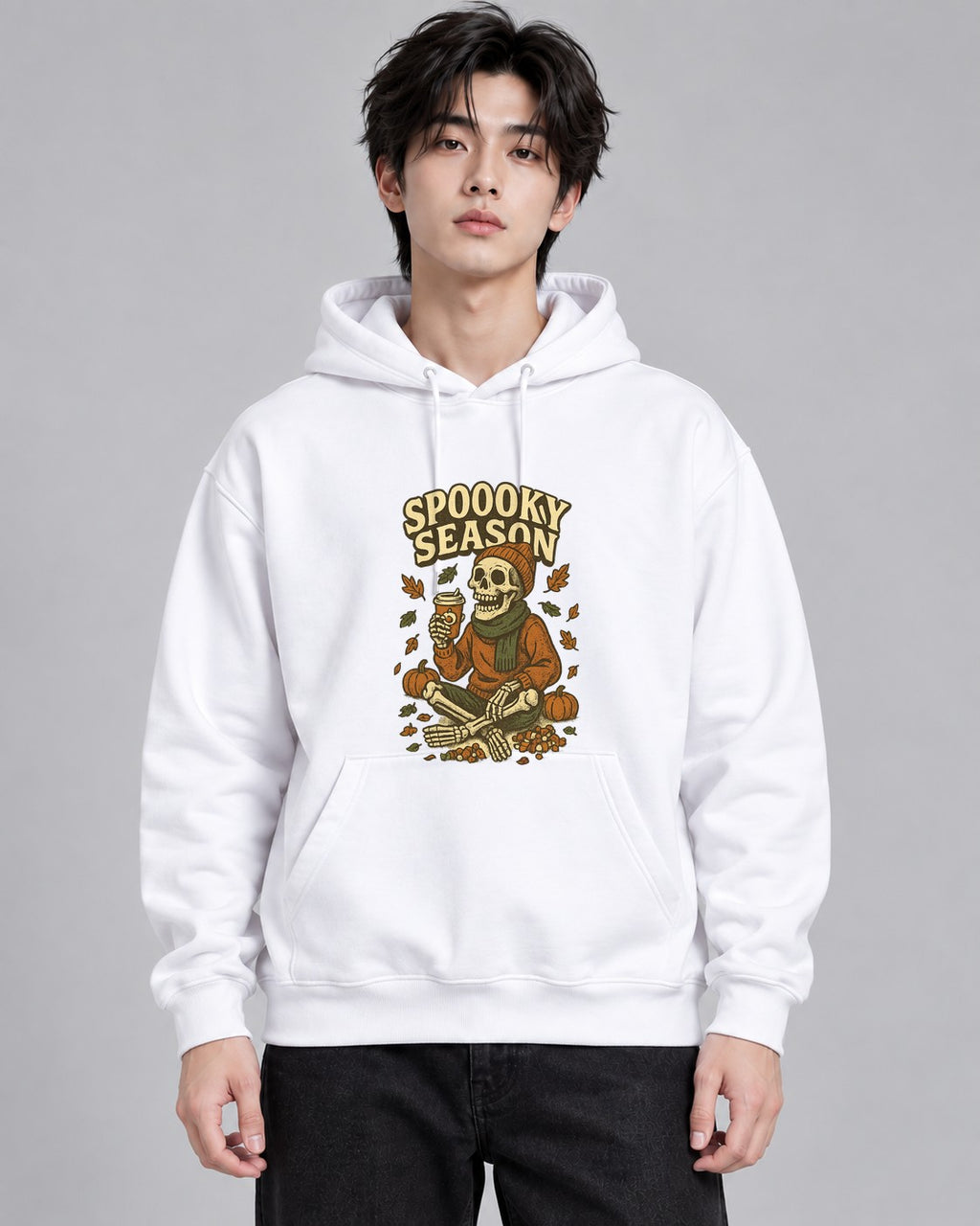Spooky Season Skeleton - White