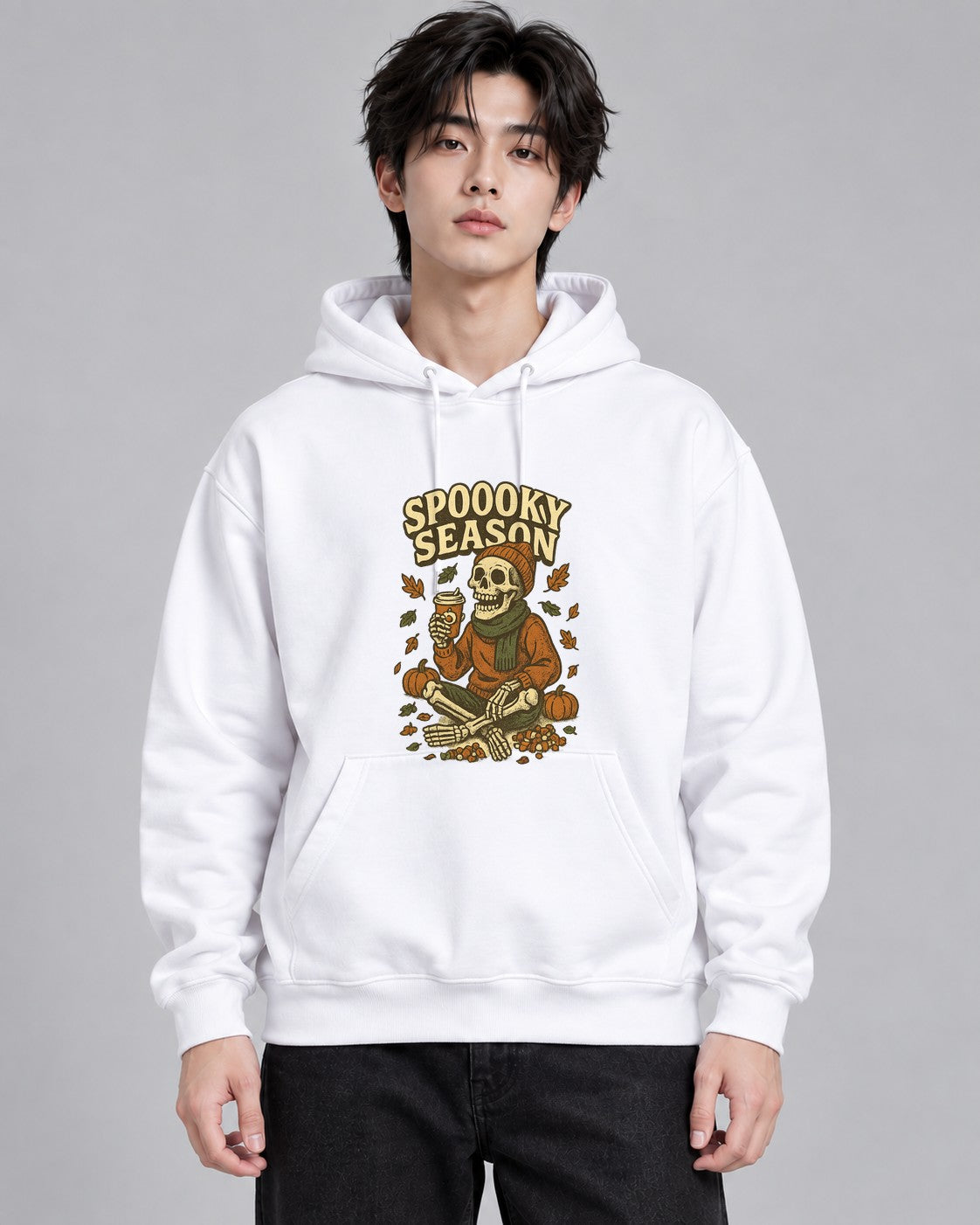 Spooky Season Skeleton - White