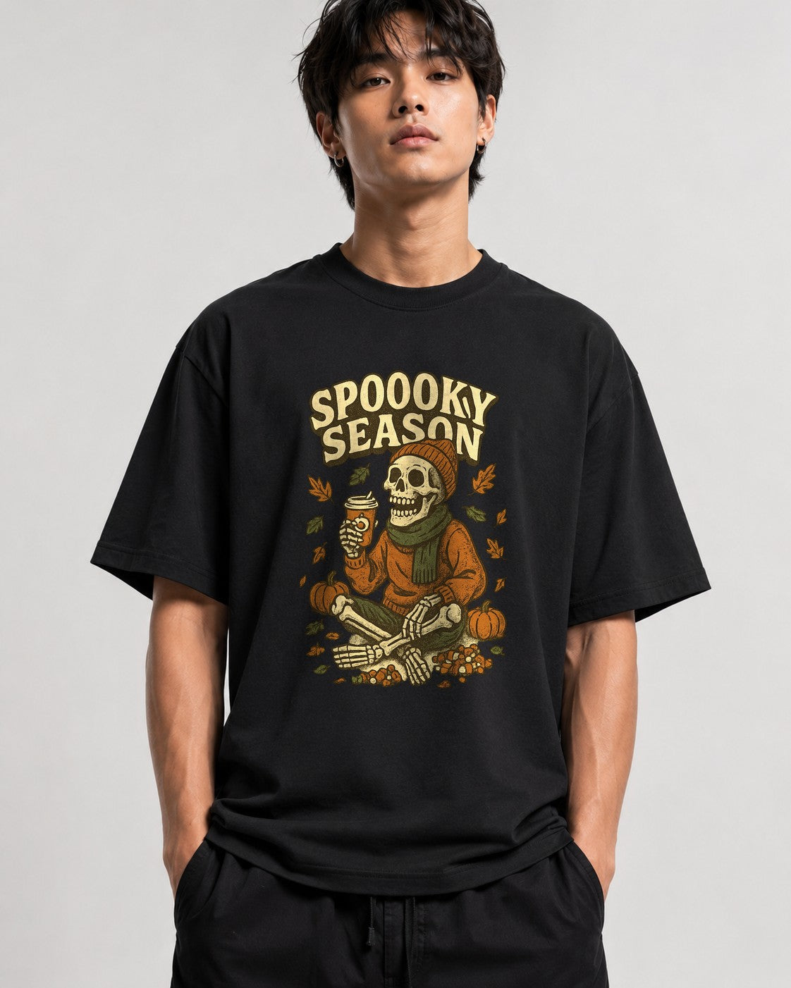 Spooky Season Skeleton - Black