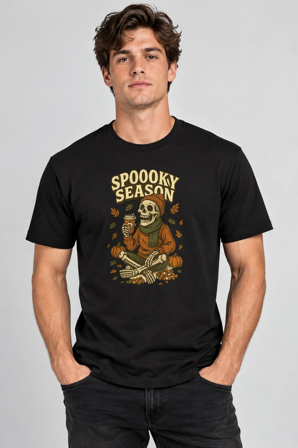 Spooky Season Skeleton - Black