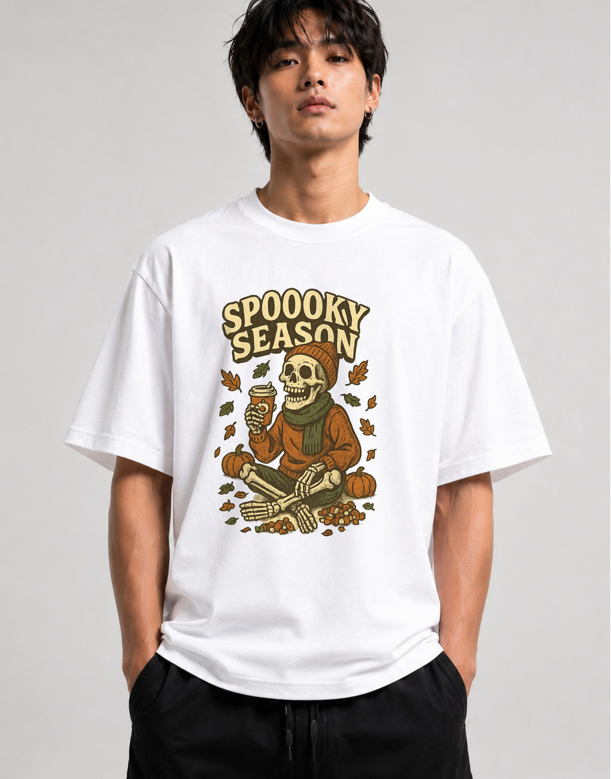 Spooky Season Skeleton - White
