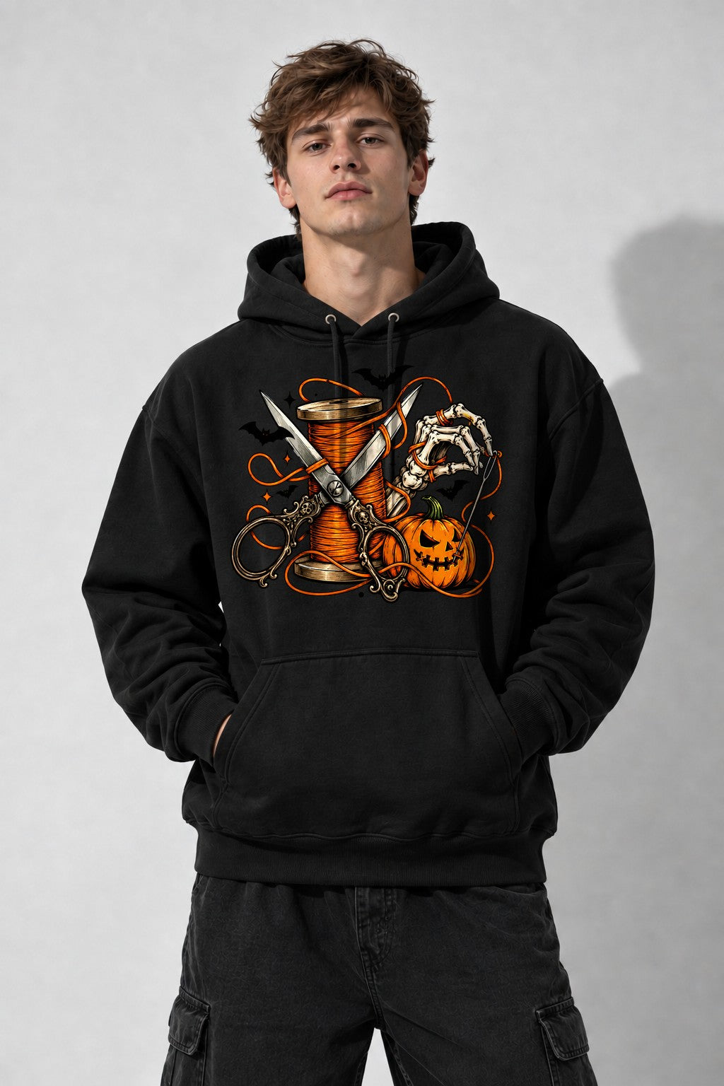 Spooky Sewing Spool - Black