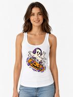 Spooky Skater Ghost - White