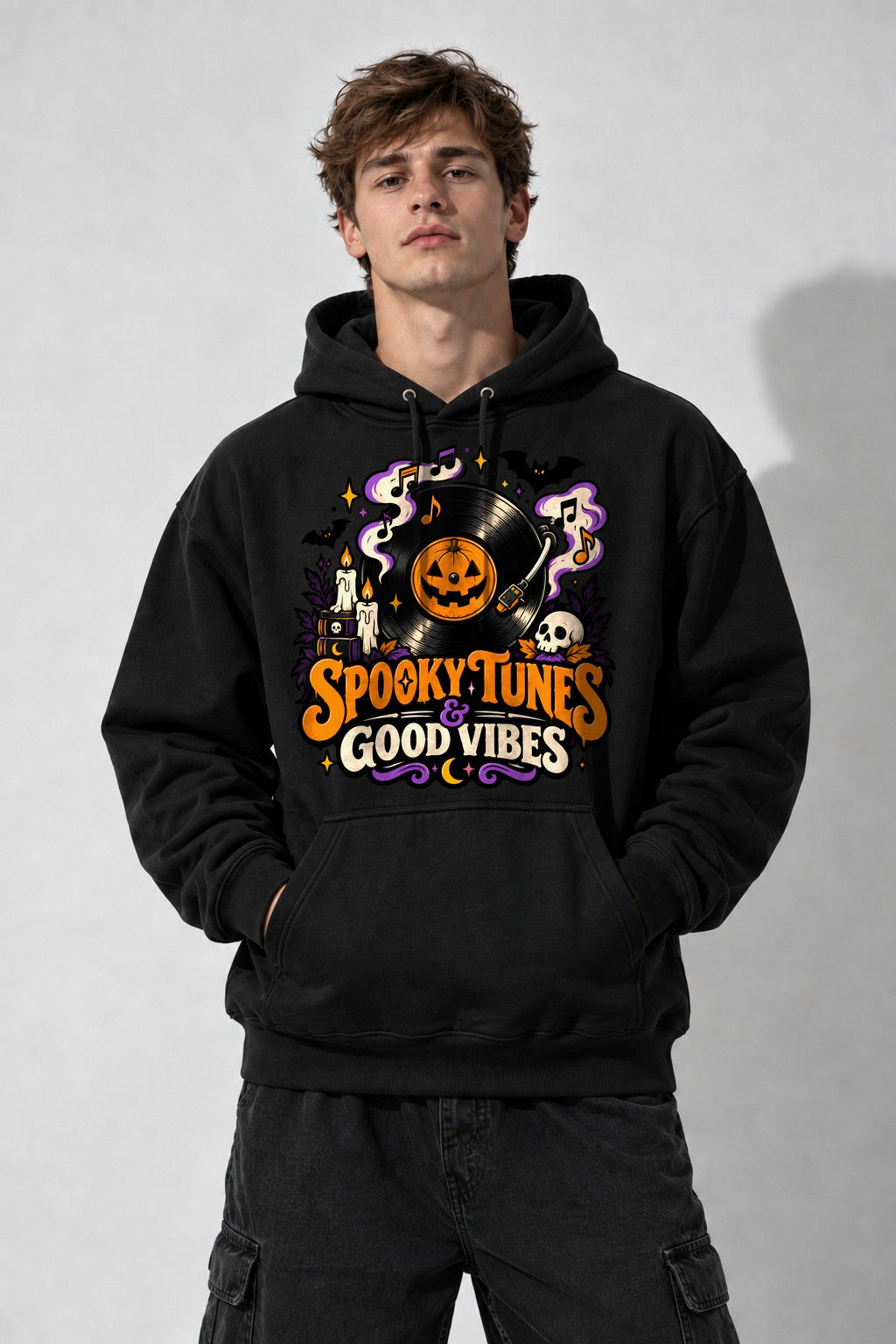 Spooky Tunes Good Vibes - Black