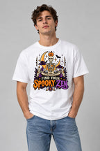 Spooky Zen Skeleton - White