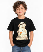Stacked Bunnies Tower - Black