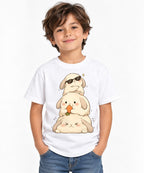 Stacked Bunnies Tower - White